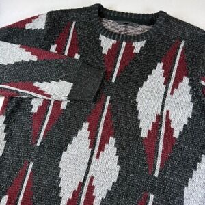 Cedar Wood State Geometric Diamonds Crewneck Sweater Men's Size Medium